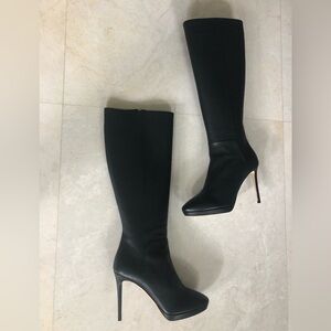 Jimmy Choo Black Heeled Boots. Size 39,5